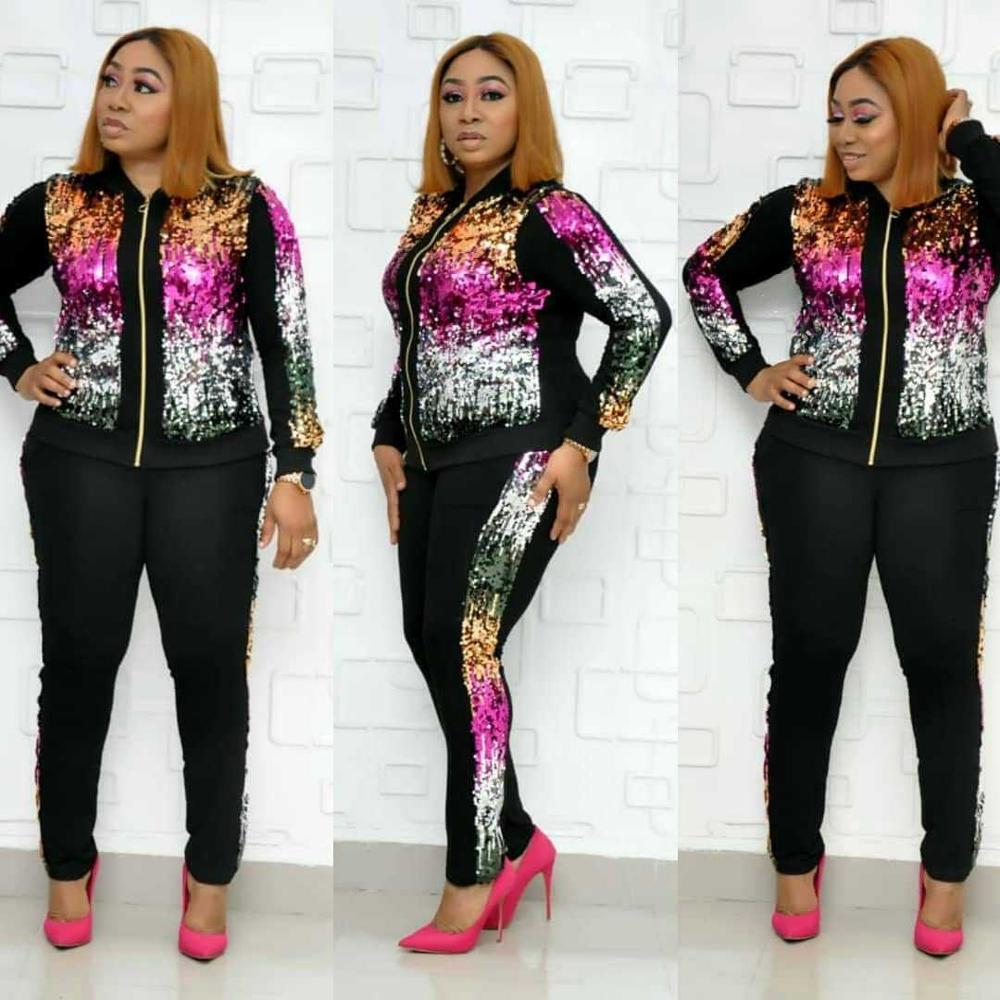 Two Piece Set Women track suit tops and pants hooded suit